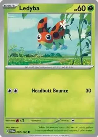 2024 Pokemon Scarlet & Violet Stellar Crown #002/142 Ledyba