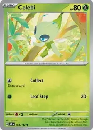 2024 Pokemon Scarlet & Violet Stellar Crown #004/142 Shining Celebi