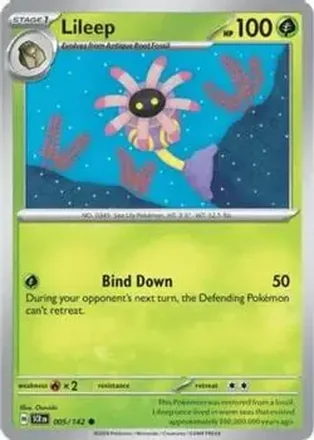 2024 Pokemon Scarlet & Violet Stellar Crown #005/142 Lileep