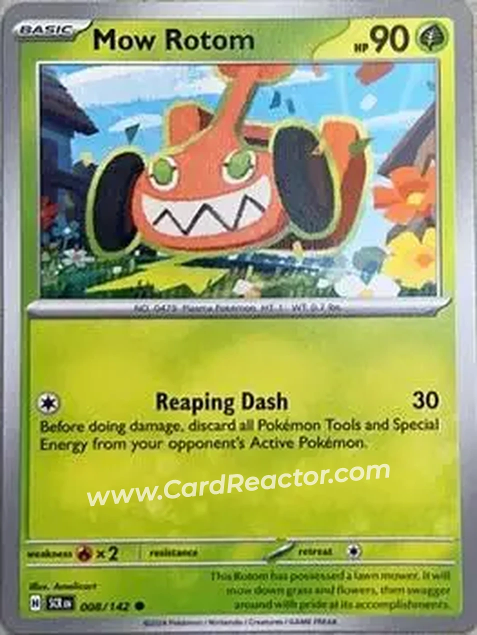 2024 Pokemon Scarlet & Violet Stellar Crown #008/142 - Rotom - Front