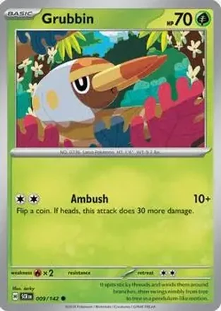 2024 Pokemon Scarlet & Violet Stellar Crown #009/142 Grubbin