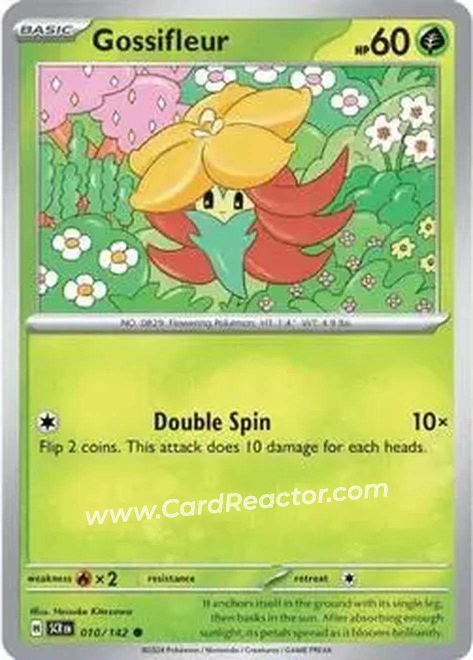 2024 Pokemon Scarlet & Violet Stellar Crown #010/142 - Gossifleur