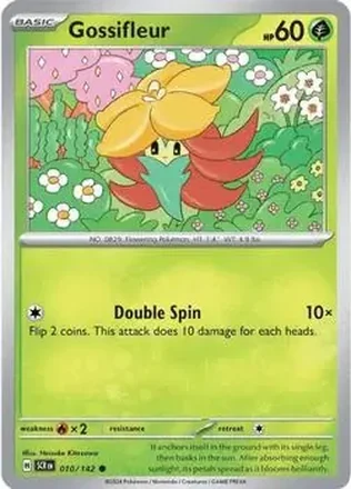 2024 Pokemon Scarlet & Violet Stellar Crown #010/142 Gossifleur