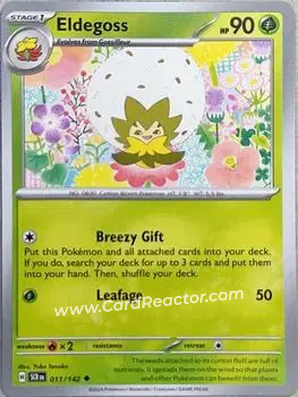 2024 Pokemon Scarlet & Violet Stellar Crown #011/142 - Eldegoss