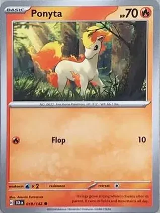 2024 Pokemon Scarlet & Violet Stellar Crown #019/142 Ponyta