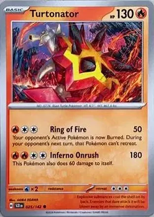 2024 Pokemon Scarlet & Violet Stellar Crown #025/142 Turtonator