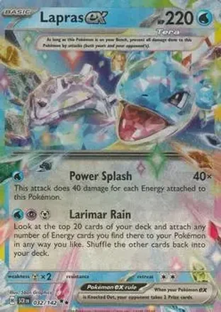 2024 Pokemon Scarlet & Violet Stellar Crown #032/142 - Lapras