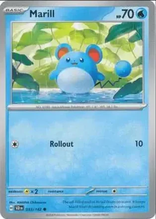 2024 Pokemon Scarlet & Violet Stellar Crown #033/142 - Marill