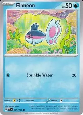 2024 Pokemon Scarlet & Violet Stellar Crown #035/142 - Finneon