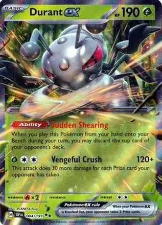 2024 Pokemon Scarlet & Violet Surging Sparks #004/191 Durant