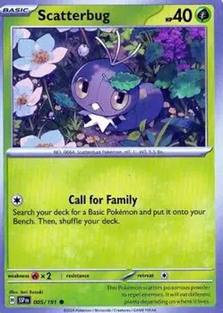 2024 Pokemon Scarlet & Violet Surging Sparks #005/191 - コフキムシ