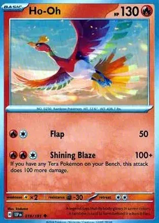 2024 Pokemon Scarlet & Violet Surging Sparks #019/191 Ho-Oh