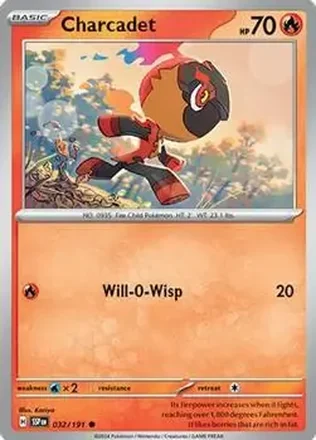 2024 Pokemon Scarlet & Violet Surging Sparks #032/191 - Charcadet