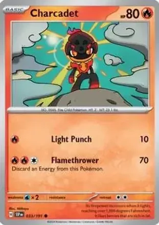 2024 Pokemon Scarlet & Violet Surging Sparks #033/191 - Charcadet