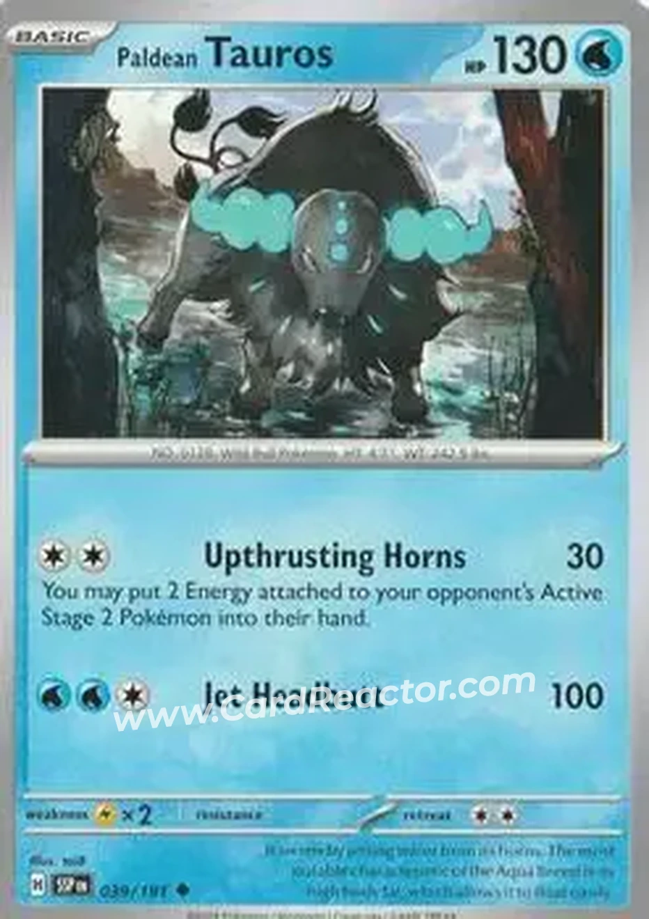 2024 Pokemon Scarlet & Violet Surging Sparks #039/191 - Tauros - Front