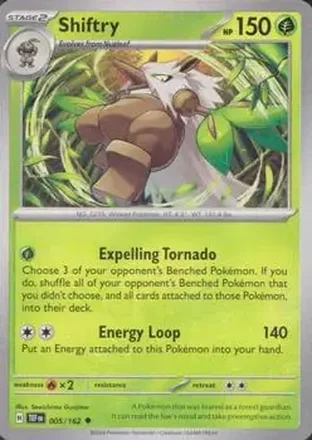2024 Pokemon Scarlet & Violet Temporal Forces #005/162 - Shiftry