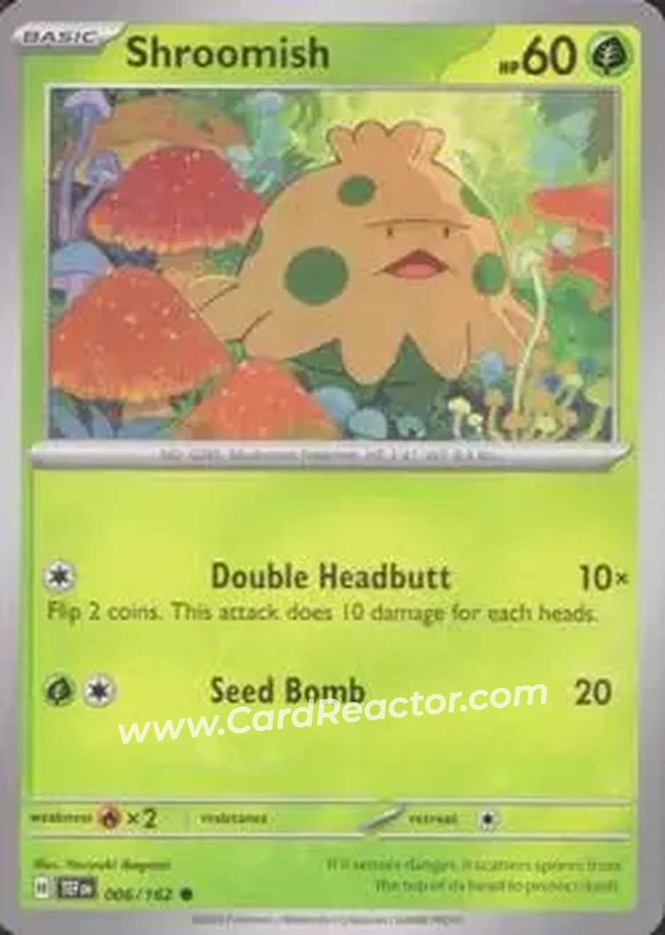 2024 Pokemon Scarlet & Violet Temporal Forces #006/162 - キノココ - Front