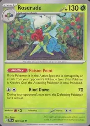 2024 Pokemon Scarlet & Violet Temporal Forces #009/162 Cynthia's Roserade