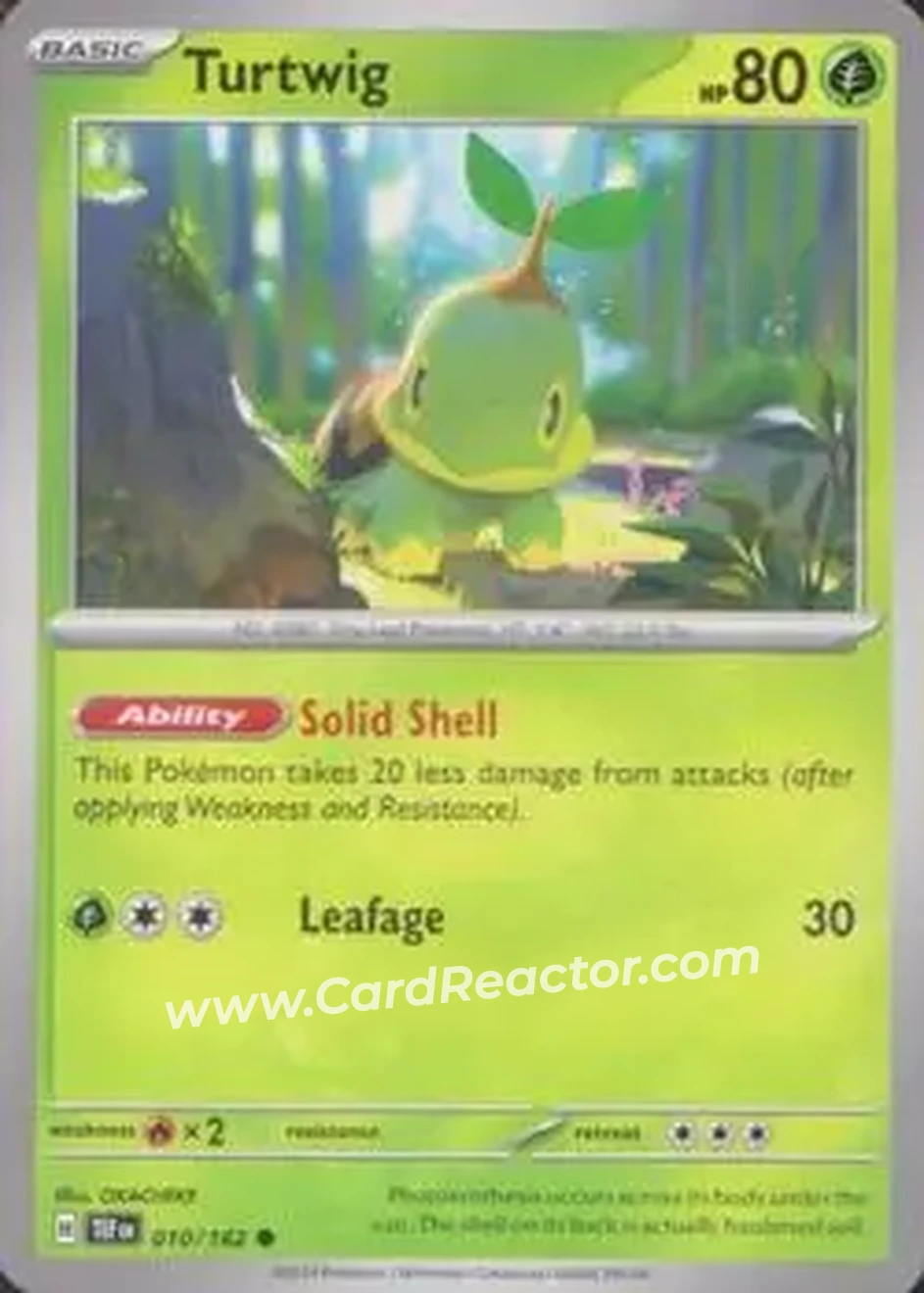 2024 Pokemon Scarlet & Violet Temporal Forces #010/162 - Turtwig - Front