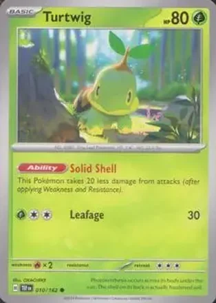 2024 Pokemon Scarlet & Violet Temporal Forces #010/162 Turtwig