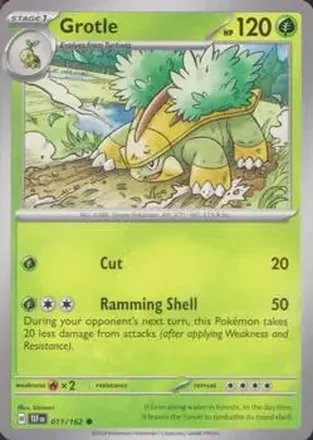 2024 Pokemon Scarlet & Violet Temporal Forces #011/162 Grotle