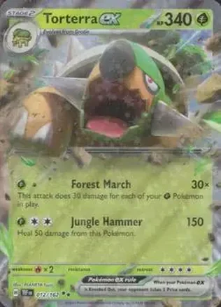 2024 Pokemon Scarlet & Violet Temporal Forces #012/162 Torterra ex