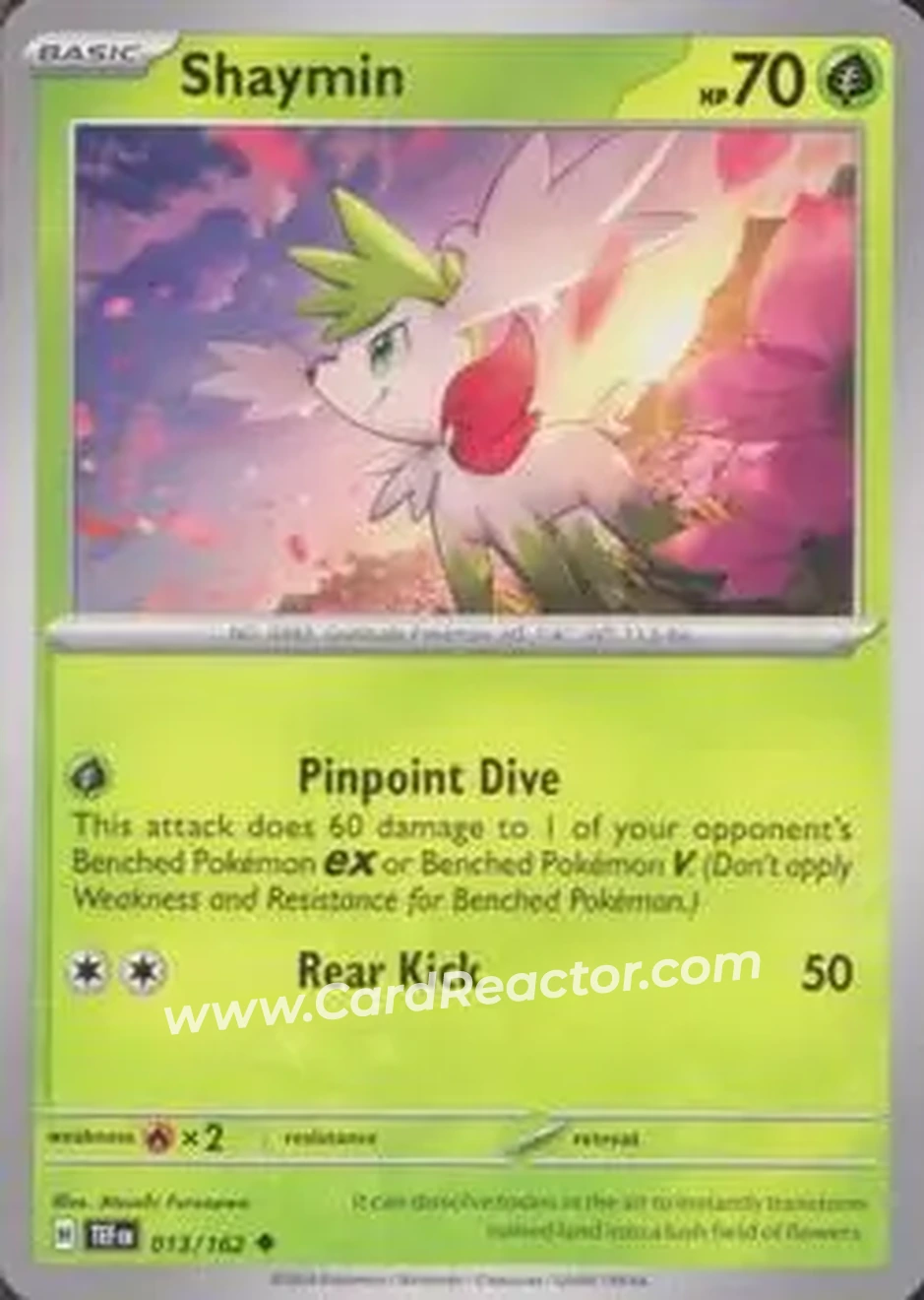 2024 Pokemon Scarlet & Violet Temporal Forces #013/162 - Shaymin - Front