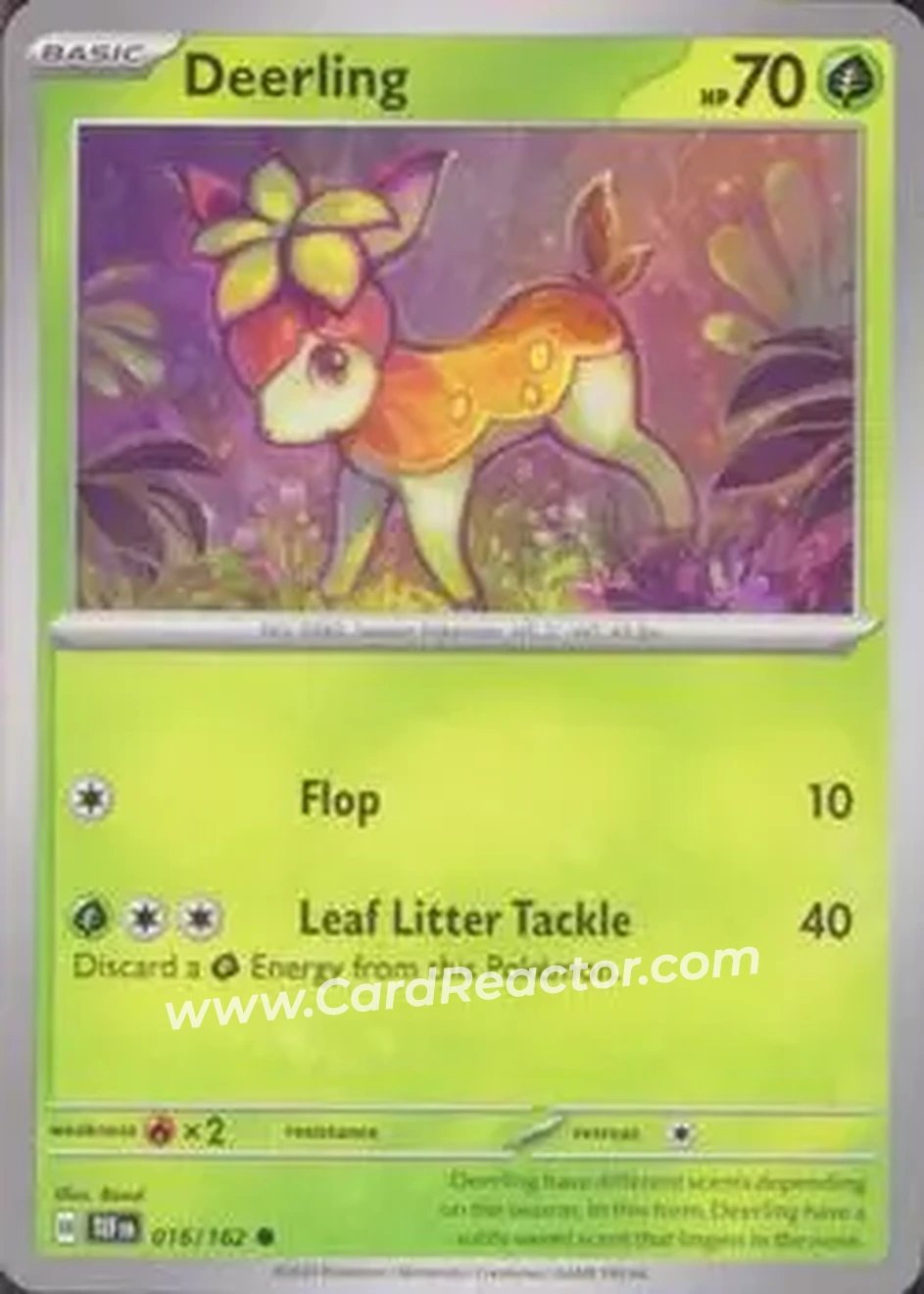 2024 Pokemon Scarlet & Violet Temporal Forces #016/162 - Deerling - Front