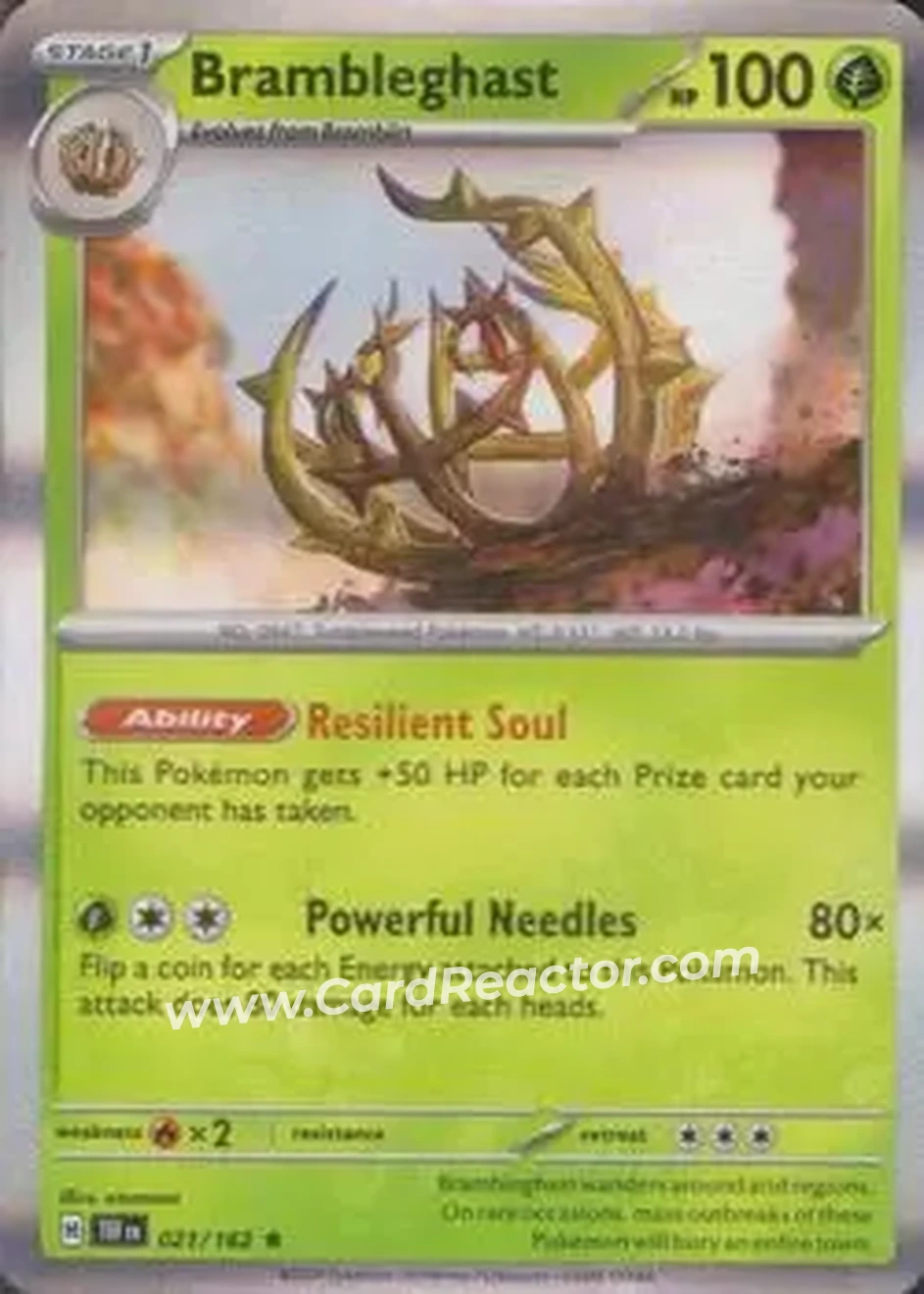 2024 Pokemon Scarlet & Violet Temporal Forces #021/162 - アノホラグサ