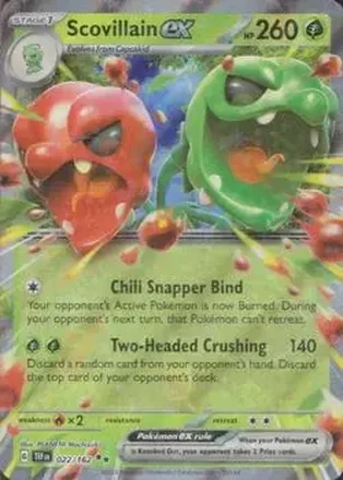 2024 Pokemon Scarlet & Violet Temporal Forces #022/162 Scovillain Ex