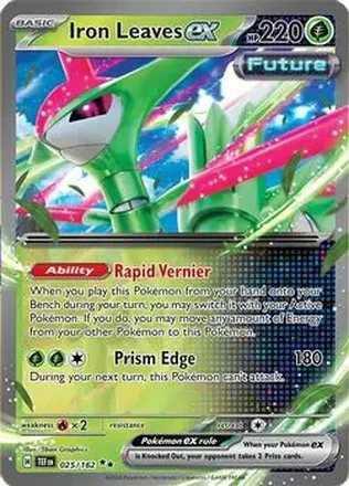 2024 Pokemon Scarlet & Violet Temporal Forces #025/162 Iron Leaves ex