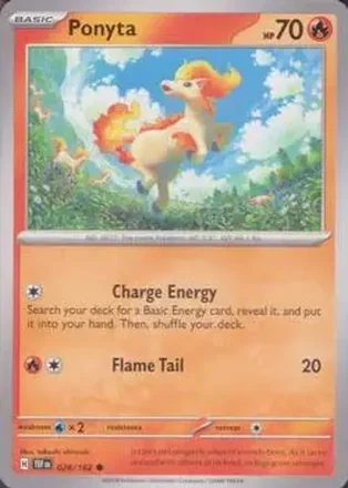 2024 Pokemon Scarlet & Violet Temporal Forces #026/162 - Ponyta