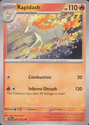 2024 Pokemon Scarlet & Violet Temporal Forces #027/162 - Rapidash