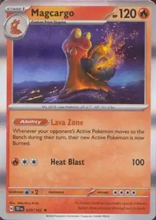 2024 Pokemon Scarlet & Violet Temporal Forces #029/162 - Ethan's Magcargo