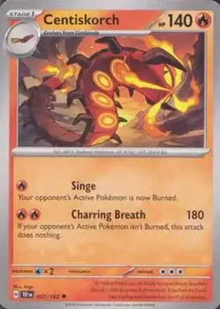 2024 Pokemon Scarlet & Violet Temporal Forces #037/162 - Centiskorch