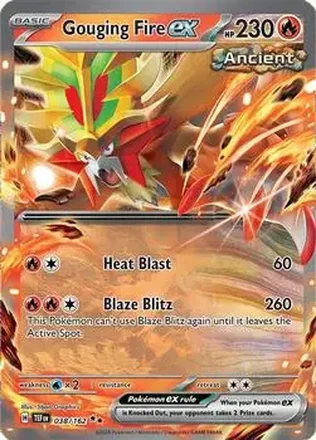 2024 Pokemon Scarlet & Violet Temporal Forces #038/162 - Gouging Fire