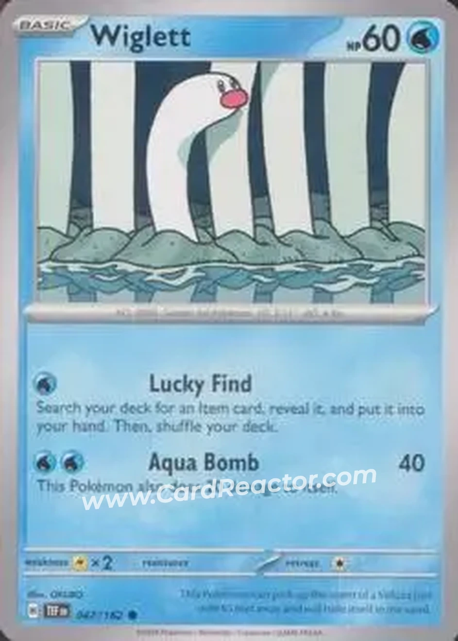 2024 Pokemon Scarlet & Violet Temporal Forces #047/162 - Wiglett