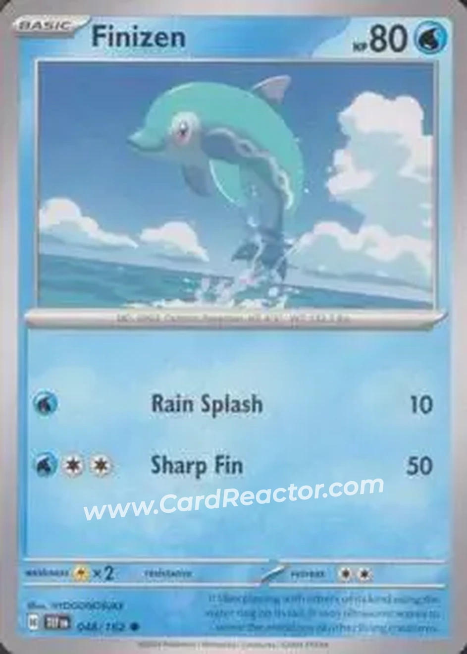 2024 Pokemon Scarlet & Violet Temporal Forces #048/162 - Finizen - Front