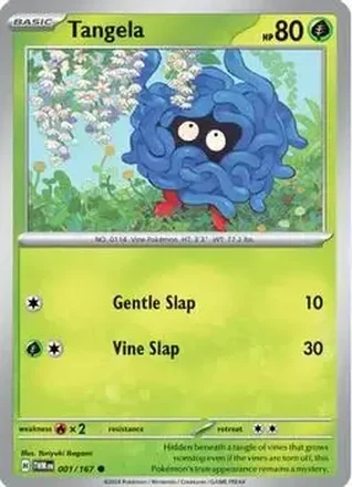 2024 Pokemon Scarlet & Violet Twilight Masquerade #001/167 - Tangela