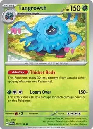 2024 Pokemon Scarlet & Violet Twilight Masquerade #002/167 - Tangrowth