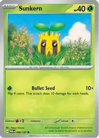 2024 Pokemon Scarlet & Violet Twilight Masquerade #006/167 Sunkern