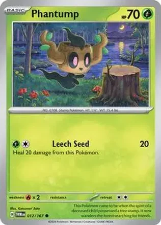 2024 Pokemon Scarlet & Violet Twilight Masquerade #012/167 Phantump