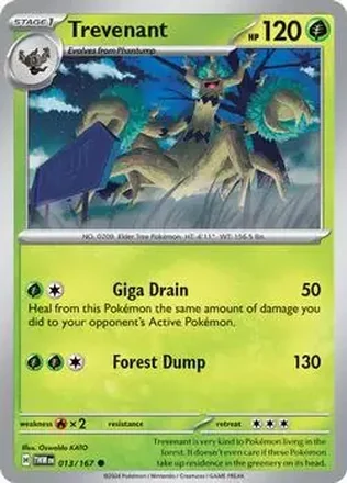 2024 Pokemon Scarlet & Violet Twilight Masquerade #013/167 - Trevenant
