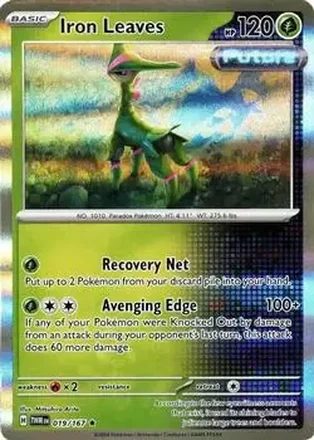 2024 Pokemon Scarlet & Violet Twilight Masquerade #019/167 Iron Leaves ex