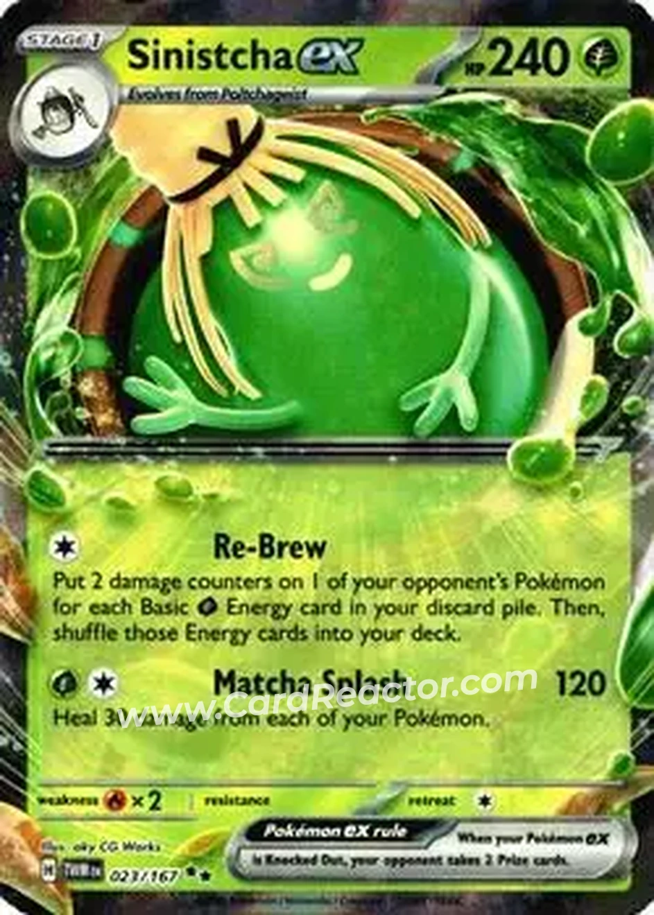 2024 Pokemon Scarlet & Violet Twilight Masquerade #023/167 - Sinistcha