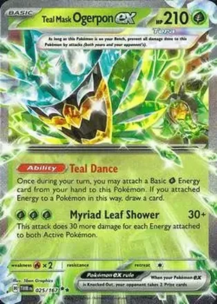 2024 Pokemon Scarlet & Violet Twilight Masquerade #025/167 Teal Mask Ogerpon ex