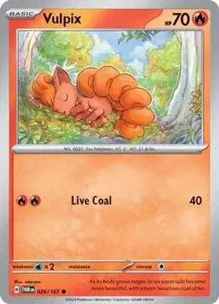 2024 Pokemon Scarlet & Violet Twilight Masquerade #026/167 - Vulpix