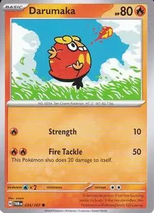 2024 Pokemon Scarlet & Violet Twilight Masquerade #034/167 - Darumaka