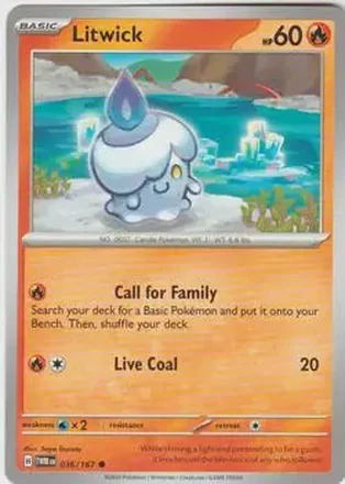 2024 Pokemon Scarlet & Violet Twilight Masquerade #036/167 - Litwick