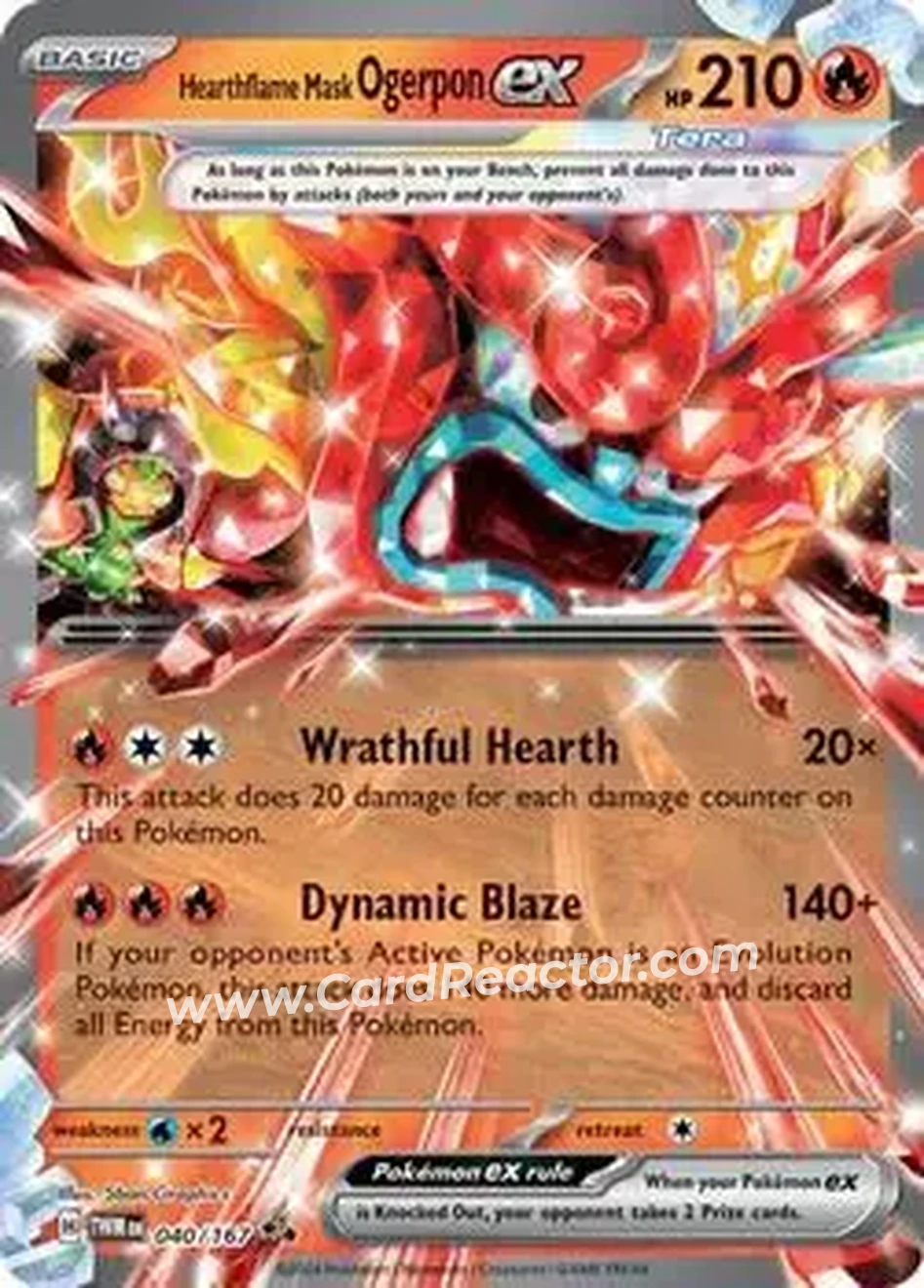 2024 Pokemon Scarlet & Violet Twilight Masquerade #040/167 - Teal Mask Ogerpon ex